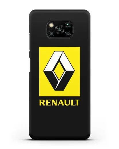 Чехол с логотипом Renault силиконовый для Xiaomi Poco X3