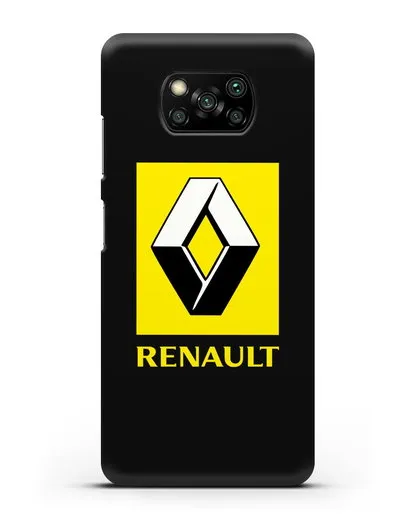 Чехол с логотипом Renault силиконовый для Xiaomi Poco X3 Pro