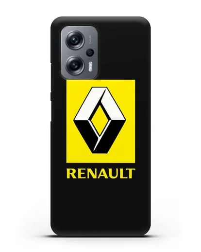 Чехол с логотипом Renault силиконовый для Xiaomi Poco X4 GT