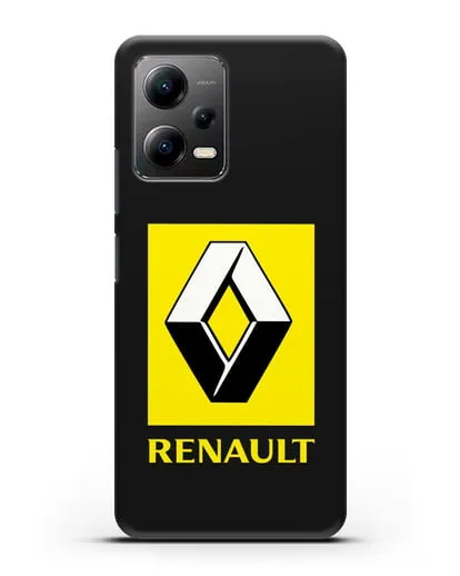 Чехол с логотипом Renault силиконовый для Xiaomi Poco X5
