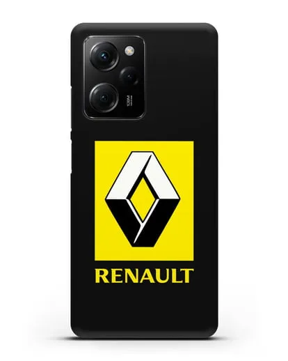 Чехол с логотипом Renault силиконовый для Xiaomi Poco X5 Pro