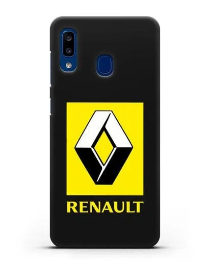 Чехол с логотипом Renault силиконовый для Samsung Galaxy A20 [SM-A205FN]
