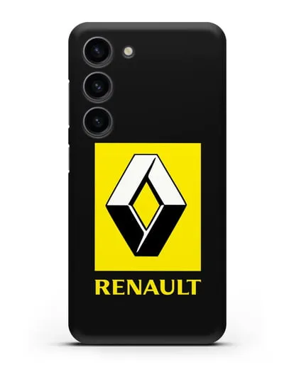 Чехол с логотипом Renault силиконовый для Samsung Galaxy S23 [SM-S911]