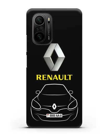 Чехол Renault с автономером силиконовый для Xiaomi Poco F3