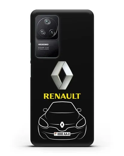 Чехол Renault с автономером силиконовый для Xiaomi Poco F4