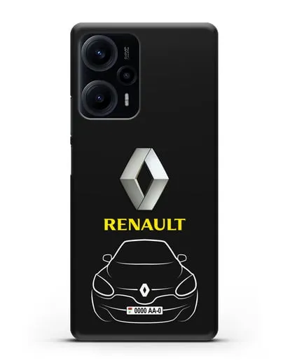 Чехол Renault с автономером силиконовый для Xiaomi Poco F5