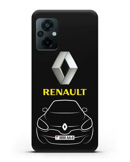 Чехол Renault с автономером силиконовый для Xiaomi Poco M5