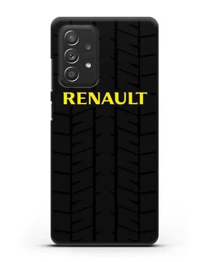 Чехол с логотипом Рено с протектором шин силиконовый для Samsung Galaxy A53