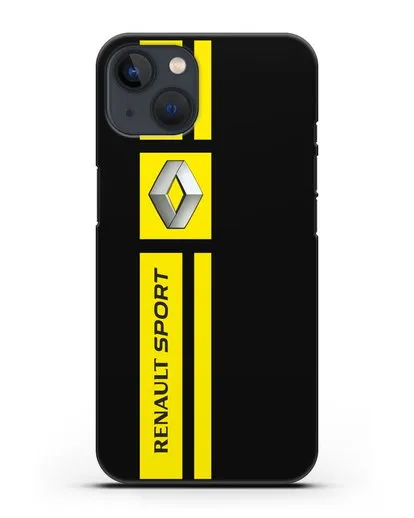 Чехол с надписью Renault Sport силиконовый для iPhone 13 Mini