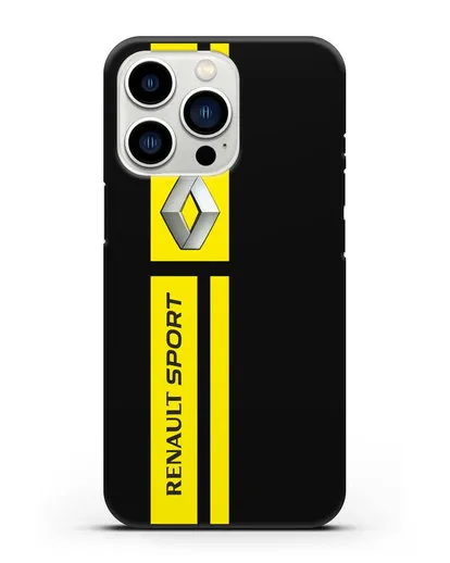 Чехол с надписью Renault Sport силиконовый для iPhone 13 Pro