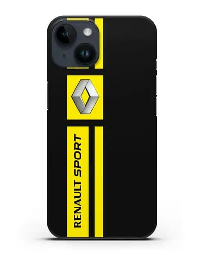 Чехол с надписью Renault Sport силиконовый для iPhone 14