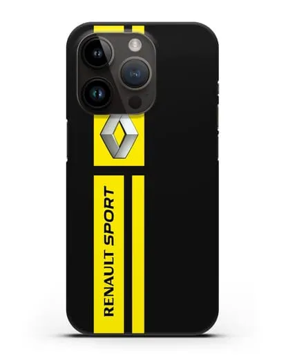 Чехол с надписью Renault Sport силиконовый для iPhone 14 Pro