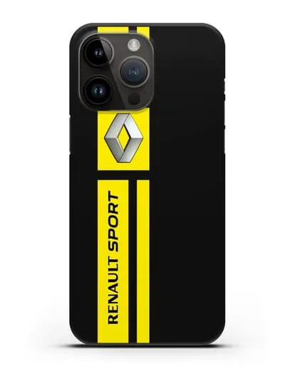 Чехол с надписью Renault Sport силиконовый для iPhone 14 Pro Max