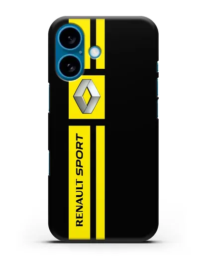Чехол с надписью Renault Sport силиконовый для iPhone 16