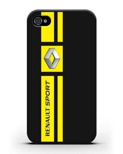 Чехол с надписью Renault Sport силиконовый для iPhone 4/4s
