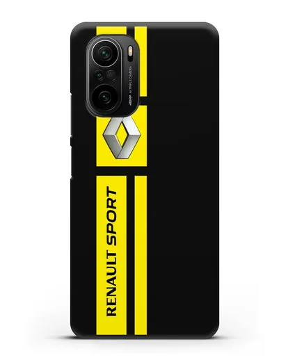 Чехол с надписью Renault Sport силиконовый для Xiaomi Poco F3
