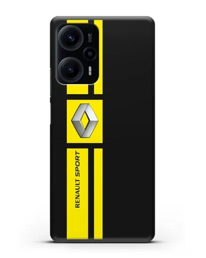 Чехол с надписью Renault Sport силиконовый для Xiaomi Poco F5