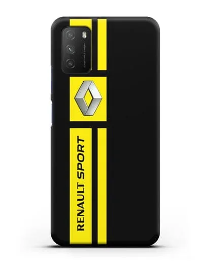 Чехол с надписью Renault Sport силиконовый для Xiaomi Poco M3