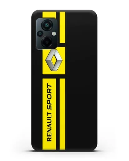 Чехол с надписью Renault Sport силиконовый для Xiaomi Poco M5