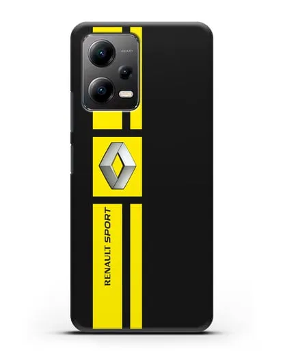 Чехол с надписью Renault Sport силиконовый для Xiaomi Poco X5
