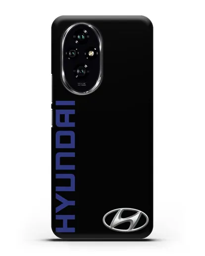 Чехол с надписью Hyundai и логотипом силиконовый для Honor 200