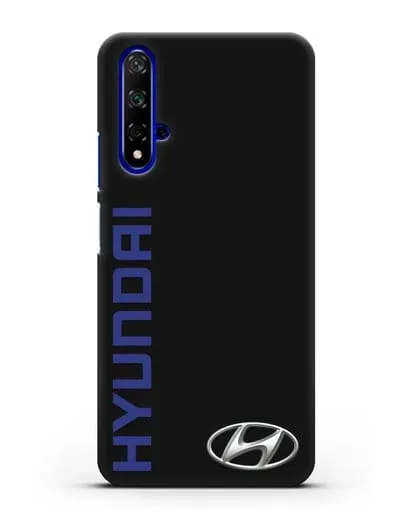 Чехол с надписью Hyundai и логотипом силиконовый для Honor 20