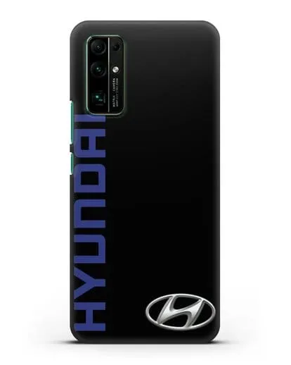 Чехол с надписью Hyundai и логотипом силиконовый для Honor 30