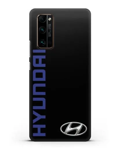 Чехол с надписью Hyundai и логотипом силиконовый для Honor 30 Pro Plus