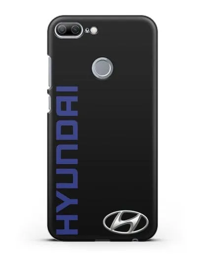 Чехол с надписью Hyundai и логотипом силиконовый для Honor 9 Lite