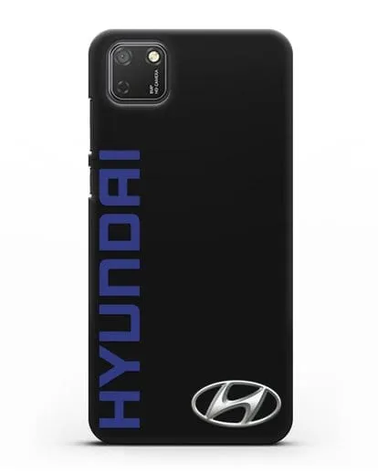 Чехол с надписью Hyundai и логотипом силиконовый для Honor 9S