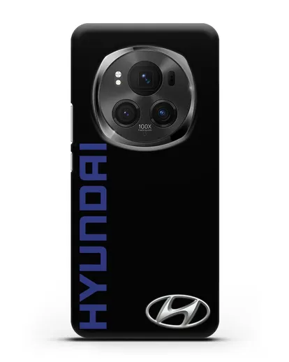 Чехол с надписью Hyundai и логотипом силиконовый для Honor Magic 6 Pro