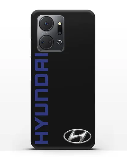 Чехол с надписью Hyundai и логотипом силиконовый для Honor X7a