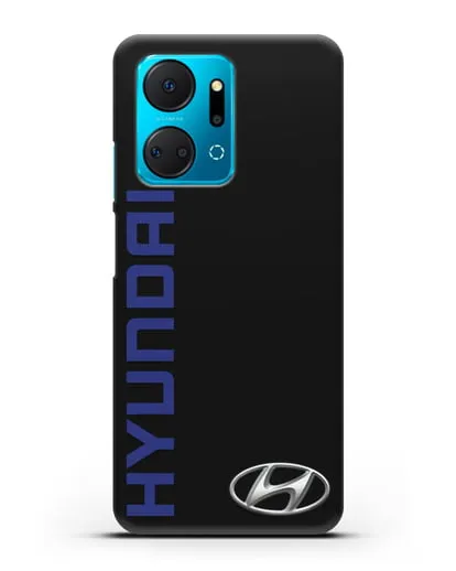 Чехол с надписью Hyundai и логотипом силиконовый для Honor X7a Plus