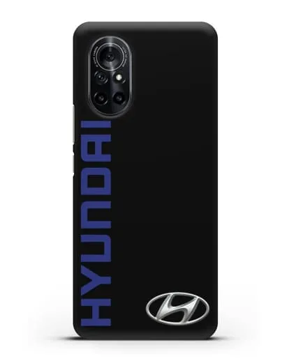Чехол с надписью Hyundai и логотипом силиконовый для Huawei Nova 8