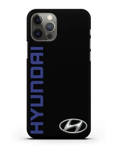 Чехол с надписью Hyundai и логотипом силиконовый для iPhone 12 Pro