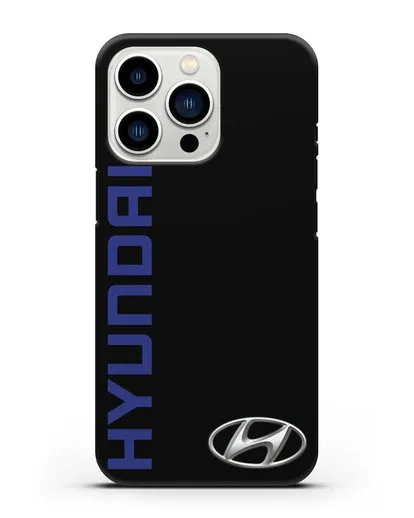 Чехол с надписью Hyundai и логотипом силиконовый для iPhone 13 Pro