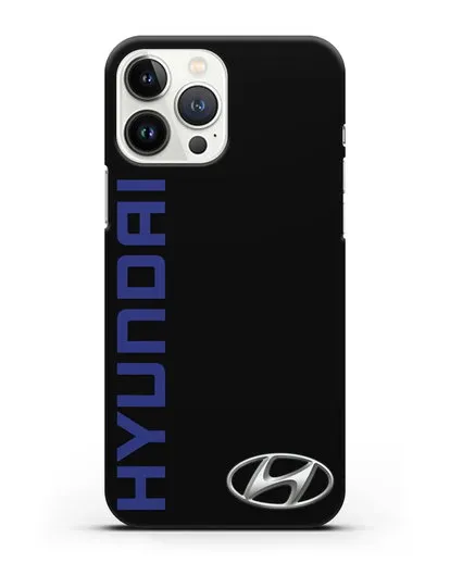 Чехол с надписью Hyundai и логотипом силиконовый для iPhone 13 Pro Max