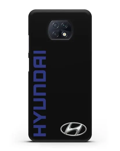 Чехол с надписью Hyundai и логотипом силиконовый для Xiaomi Redmi Note 9T