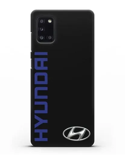 Чехол с надписью Hyundai и логотипом силиконовый для Samsung Galaxy A31 [SM-A315F]