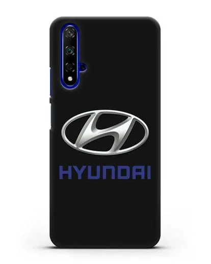 Чехол с логотипом Hyundai силиконовый для Honor 20