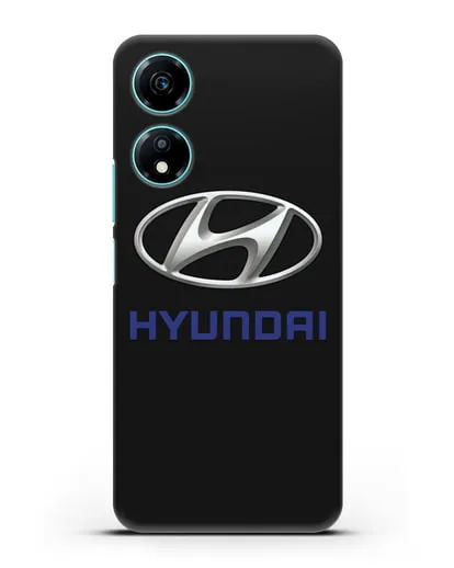 Чехол с логотипом Hyundai силиконовый для Honor X5 Plus