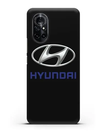 Чехол с логотипом Hyundai силиконовый для Huawei Nova 8