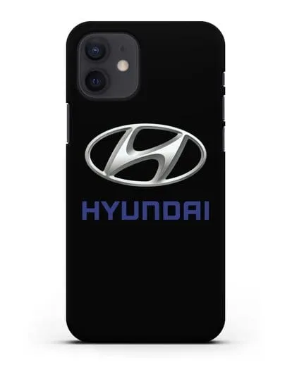 Чехол с логотипом Hyundai силиконовый для iPhone 12