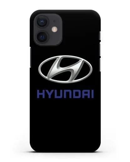 Чехол с логотипом Hyundai силиконовый для iPhone 12 mini
