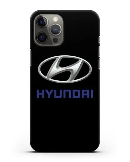 Чехол с логотипом Hyundai силиконовый для iPhone 12 Pro Max