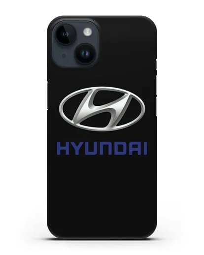 Чехол с логотипом Hyundai силиконовый для iPhone 14