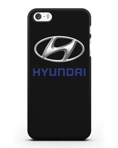 Чехол с логотипом Hyundai силиконовый для iPhone 5/5s/SE