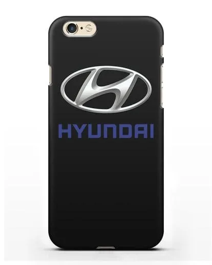 Чехол с логотипом Hyundai силиконовый для iPhone 6s