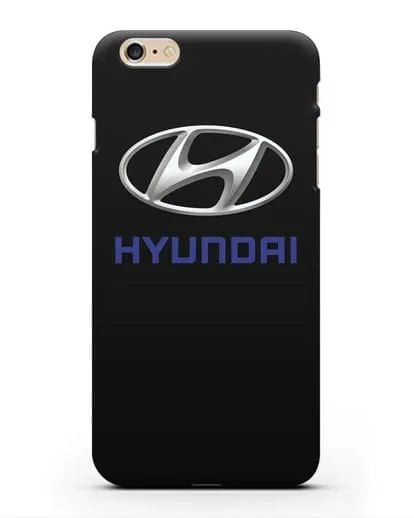 Чехол с логотипом Hyundai силиконовый для iPhone 6s Plus