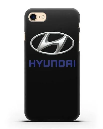 Чехол с логотипом Hyundai силиконовый для iPhone 7